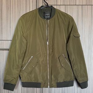 Zara Khaki Bomber Jacket